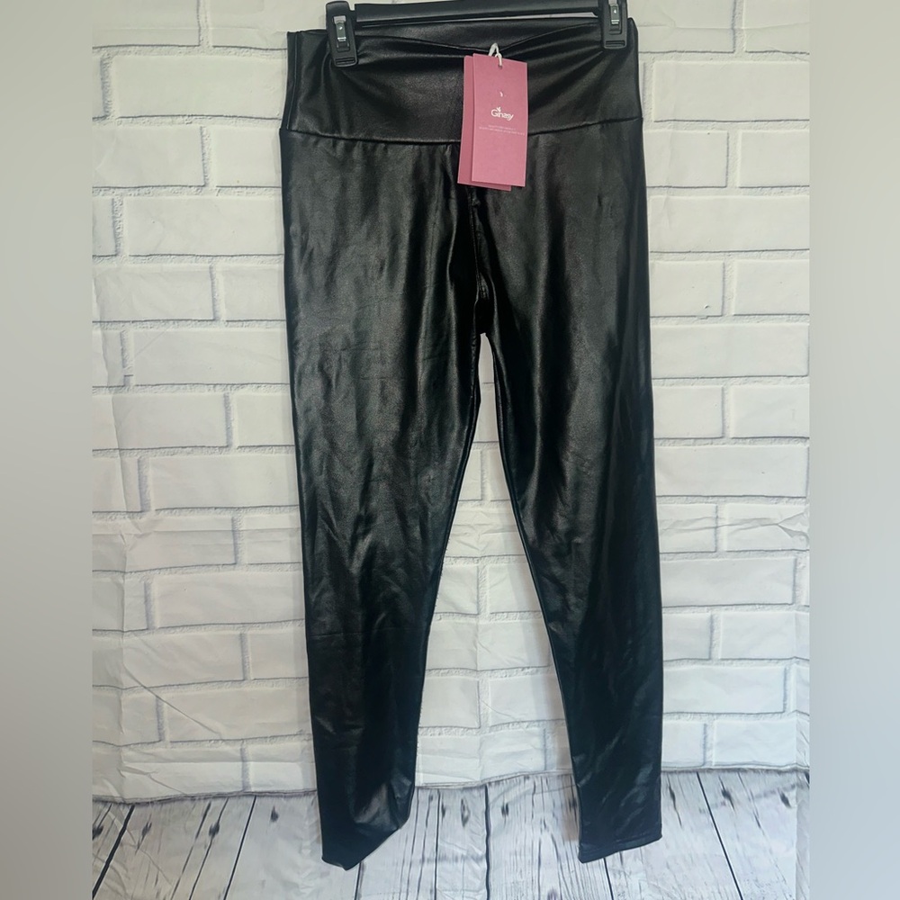 Black Faux Leather Leggings